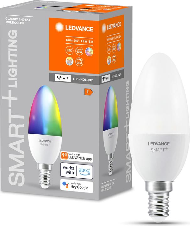 Produktbild Ledvance Smart+ (E14, 4.90 W, 470 lm, 1 x, F)