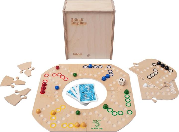 Immagine prodotto Brändi Scatola di legno per cani 3in1 (Tedesco, Francese, Italiano, Inglese)