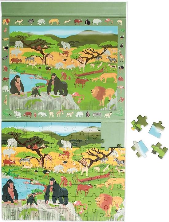 Actual product image Scratch Magnetic puzzle savannah large (80 pieces)