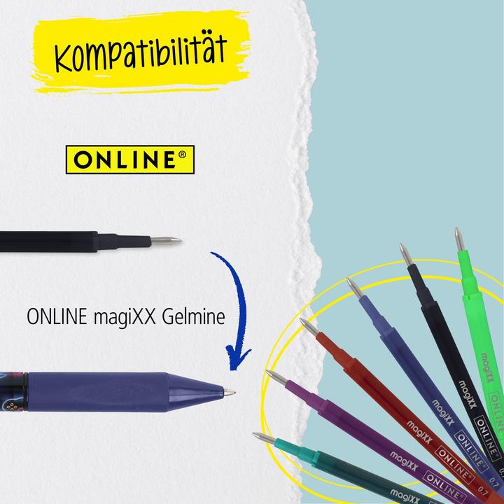 Image du produit Online 6er Pack Gelpen magiXX Boys gemischt (bleu effaçable, 1 x)