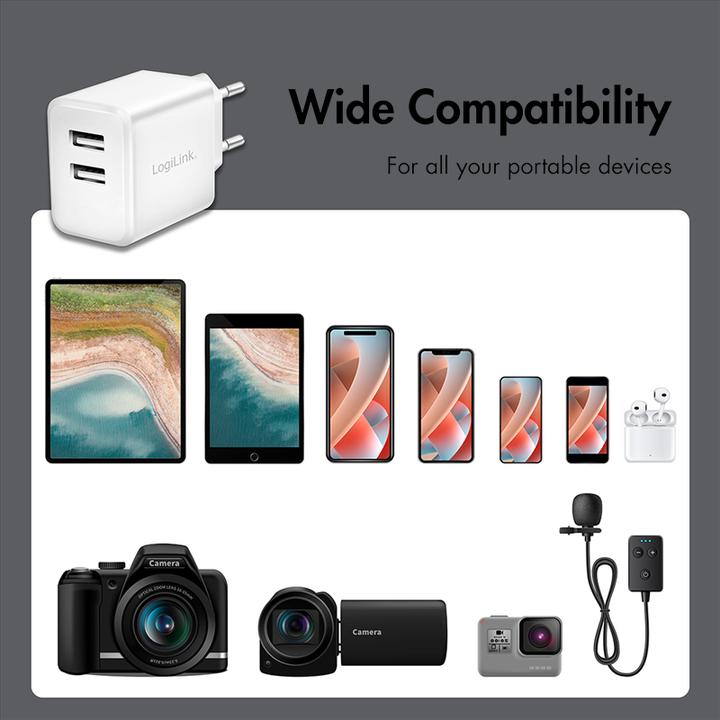 Produktbild LogiLink USB Steckdosenadapter (12 W)
