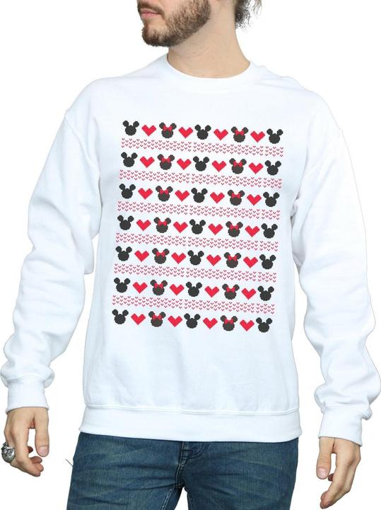 Image du produit Disney - Sweat MICKEY AND MINNIE CHRISTMAS HEARTS - Homme (L)