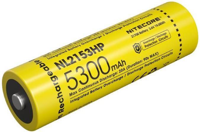Actual product image Nitecore NL2153HP (1 pcs., 21700, 5300 mAh)