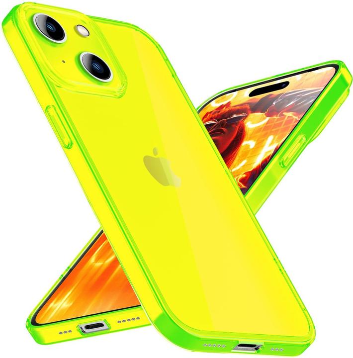 Produktbild Nalia Klar Transparente Neon Silikon Hülle (Apple iPhone 15)