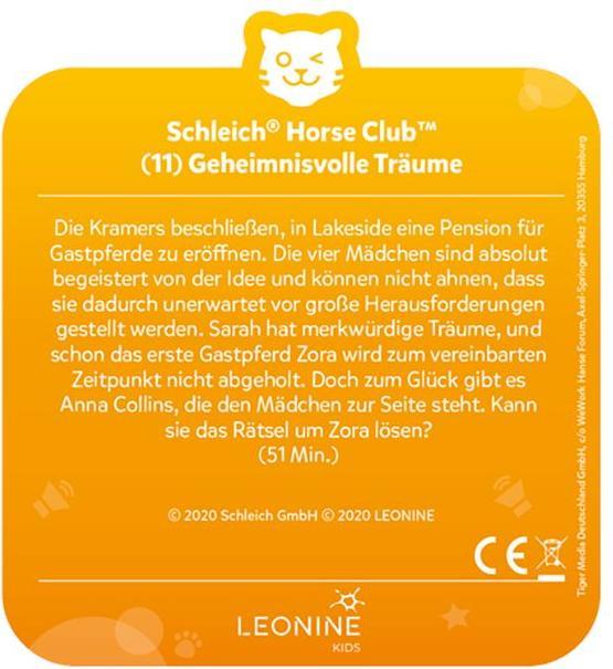Produktbild Tigermedia Tigercard- Schleich Horse Club (11): Geheimnisvolle Träume (Deutsch)