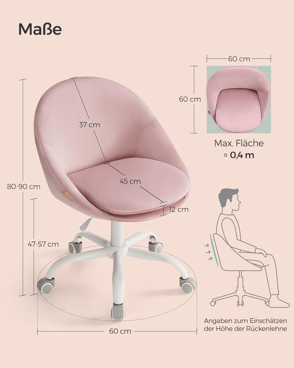 Actual product image Songmics Homeoffice Stuhl