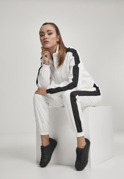 Image du produit Urban Classics Ladies Short Striped Crinkle Track Jacket (XL)