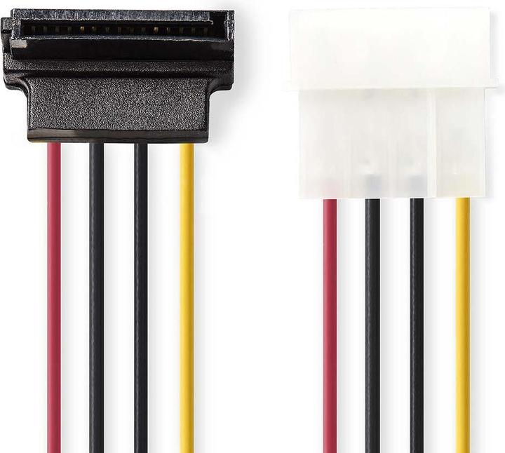 Immagine prodotto Nedis Cavo di alimentazione interno | Molex maschio | SATA 15 pin femmina | Placcato oro | 0,15 m |