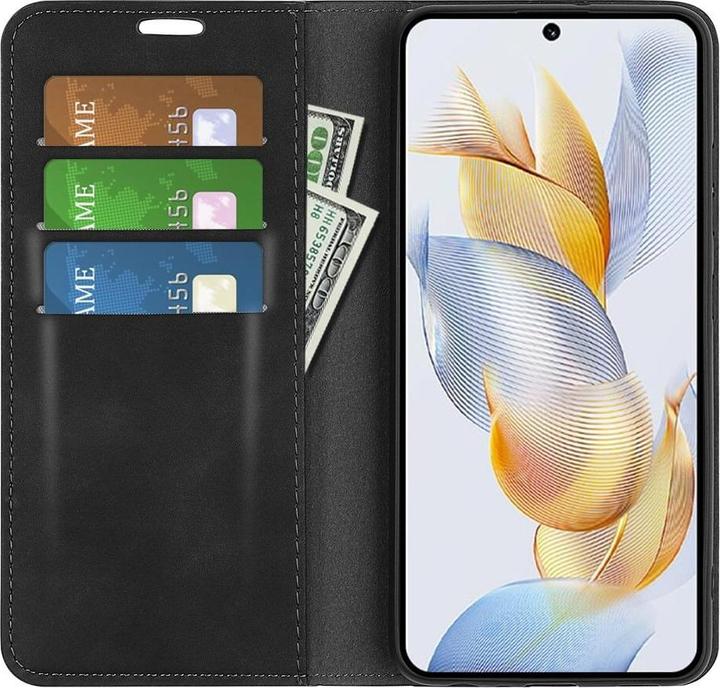 Productafbeelding Cover-Discount Honor 90 - Stand Flip Case Cover zwart (Eer 90)