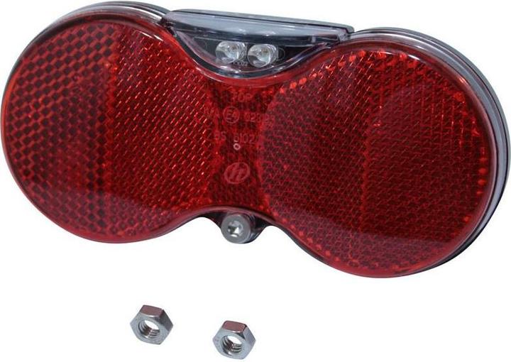 Produktbild Herrmans fahrradlampe mit batterie hinten am gepäckträger h-vision
