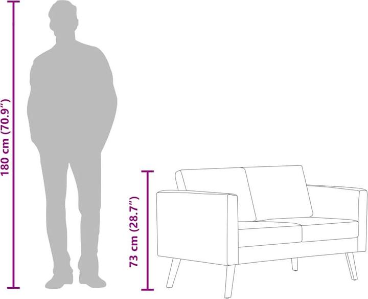 Actual product image VidaXL Canda (2 person sofa)