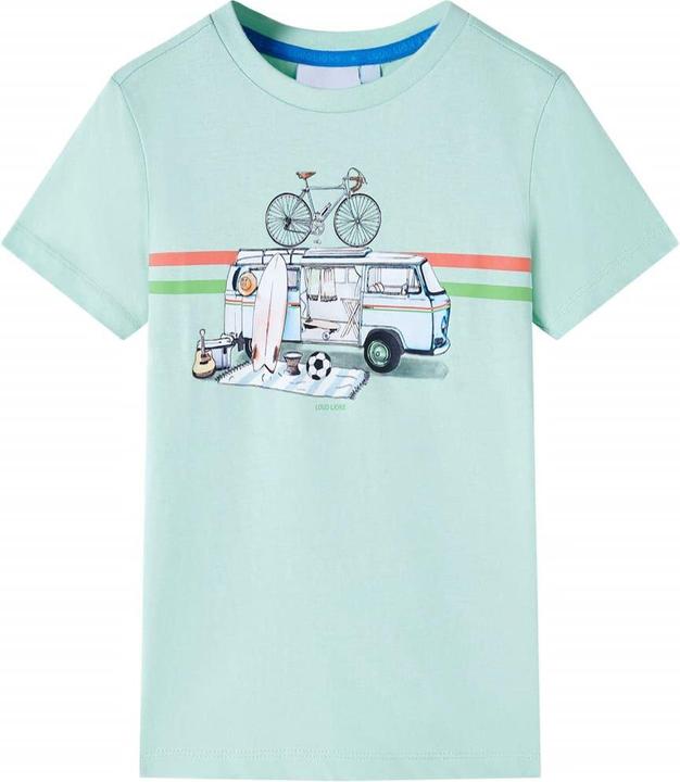 Actual product image VidaXL Children's T-shirt Light mint green 140,Material: 100 (140)