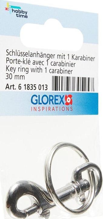 Produktbild hobbytime Schlüsselanhänger 1 Karabiner Ring 30mm
