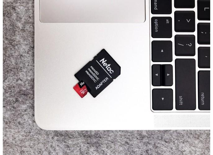 Produktbild Netac P500 Extreme Pro MicroSDHC 32GB V10/A1/C10 up to 100MB/s, wi (32 GB, microSDHC, U1, UHS-I)