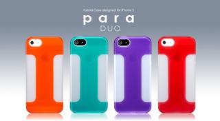 Actual product image more. Para Duo Hybrid Case for iPhone 5/5S/SE Cherry Red (Apple iPhone 5, Apple iPhone 5s)