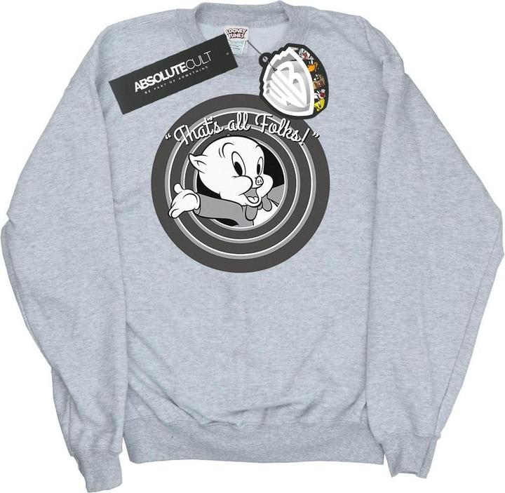Immagine prodotto Looney Tunes That's All Folks Felpa Porky Pig Uomo (3XL)