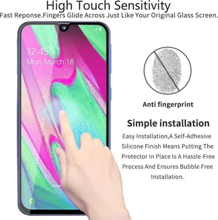 Immagine prodotto Screenguard Samsung Galaxy A40 Pellicola di vetro protettiva a schermo intero 2.5D 9H (1 Pezzo/i, Samsung Galaxy A40)