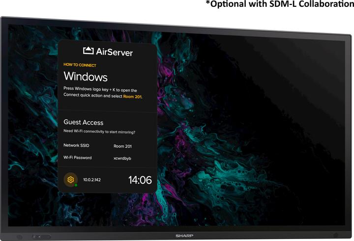 Actual product image Sharp PN-LA652 652 65IN IWB UHD (3840 x 2160 Pixels, 55")