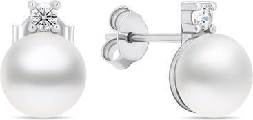 Produktbild Brilio Silver - Elegant silver earrings with real pearls EA597W