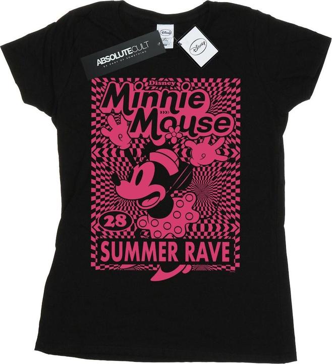 Actual product image Disney Womens/Ladies Minnie Mouse Summer Party Cotton T-Shirt (S)