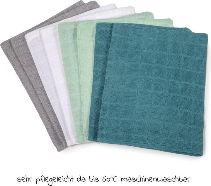 Produktbild Makian Baby-Waschlappen & Waschhandschuhe Mull-Waschhandschuh 8er Pack 15 x 20 cm - Patina /