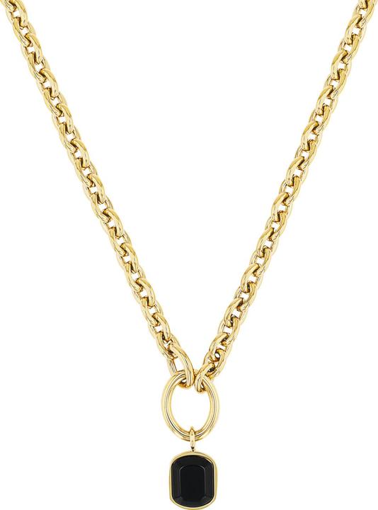 Image du produit S.Oliver Collier pour femme, acier inoxydable, agate (Acier inoxydable)