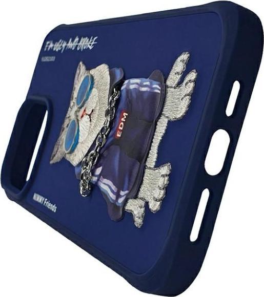Produktbild Audi Nimmy case iPhone 15 Pro 6.1" blue Glasses Cool Cat (Apple iPhone 15 Pro)