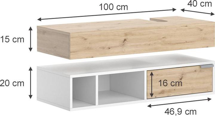 Produktbild Vicco Henri (100 x 15 x 40 cm)
