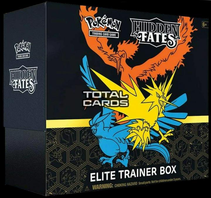 Actual product image Pokémon Hidden Fates (English, Elite / Top Trainer Box)