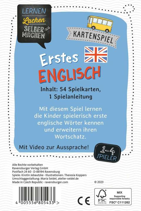 Actual product image Ravensburger Learn Laugh Do It Yourself: First English (German)