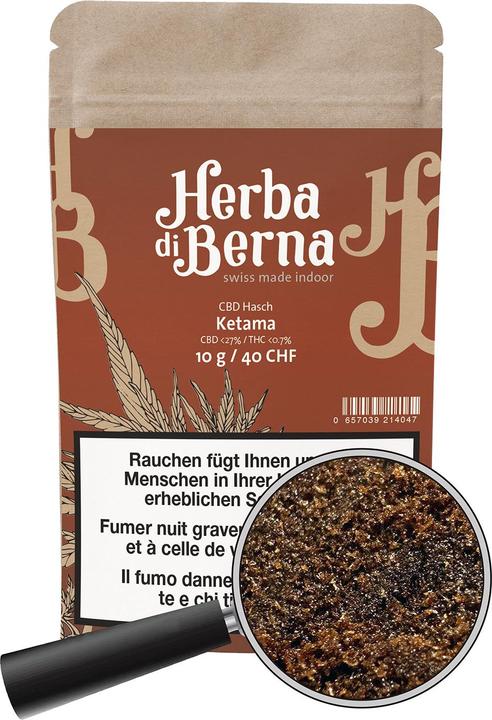 Actual product image Herba di Berna CBD Hash Ketama (3 g, Indoor)