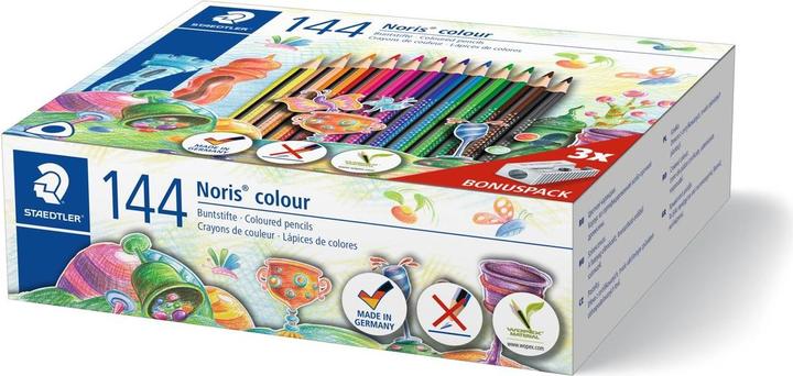 Produktbild Staedtler Dreikant-Farbstift Noris colour, 144er Karton-Box (Mehrfarbig, 144 x)