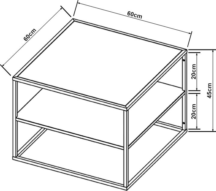 Actual product image En.Casa Solund (60 x 60 x 45 cm)