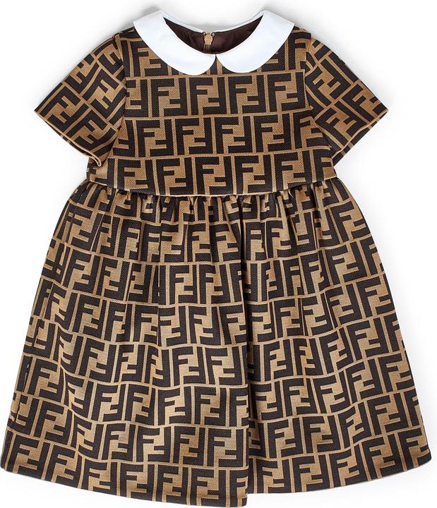 Actual product image Fendi Kids Dresses Brown (68)