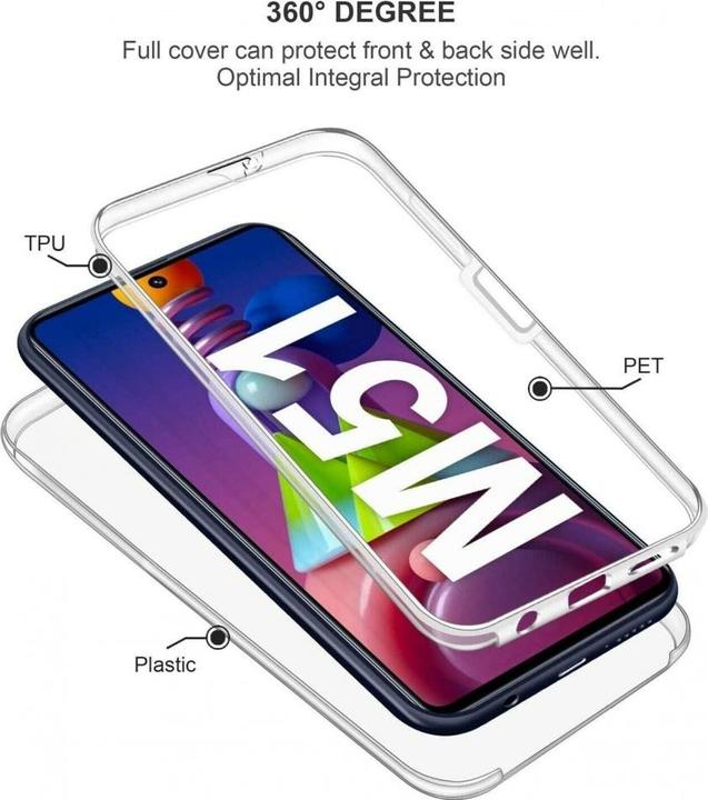 Actual product image Screenguard 360° Screen & Body Protector Samsung Galaxy M51 Cover with Foil (Samsung Galaxy M51)