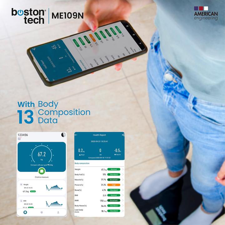 Image du produit Boston Tech Körperanalysewaage (180 kg)