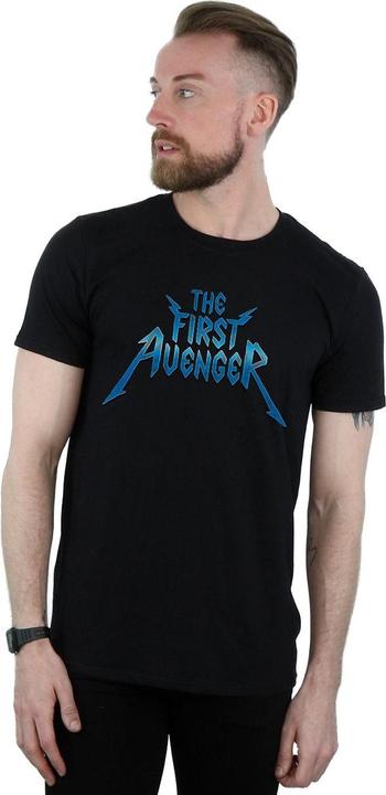 Image du produit - T-shirt THE FIRST AVENGER METAL LOGO - Homme (XL)