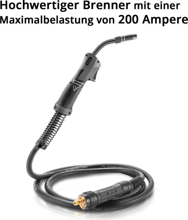 Produktbild Stahlwerk Schweissbrenner AK15 MB15 3 m Schlauchpaket für MIG MAG Schweissgeräte