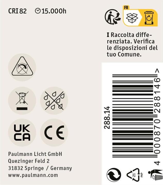 Actual product image Paulmann Pin base (G4, 3 W, 300 lm, 3 x, F)