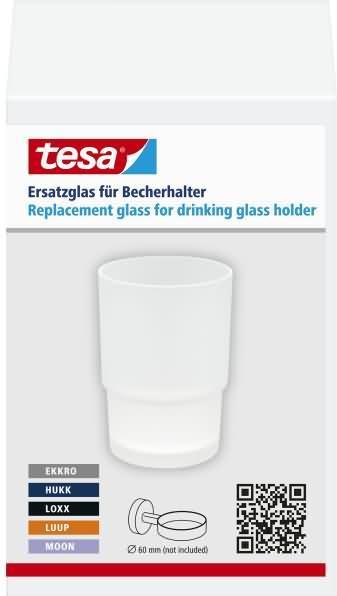 Produktbild tesa Ersatzglas Zahnputzbecher inkl. Klebelösung ohne Bohren