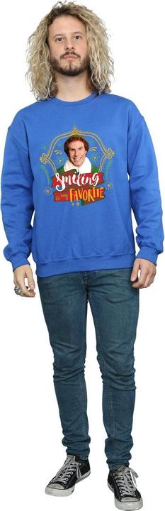 Actual product image Elf Mens Buddy Smiling Sweatshirt (XL)