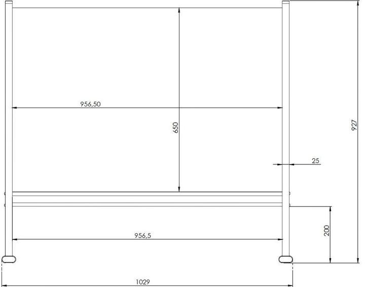 Immagine prodotto Franken Spit shield trasparente 100,0 x 65,0 cm (100 x 65 cm)