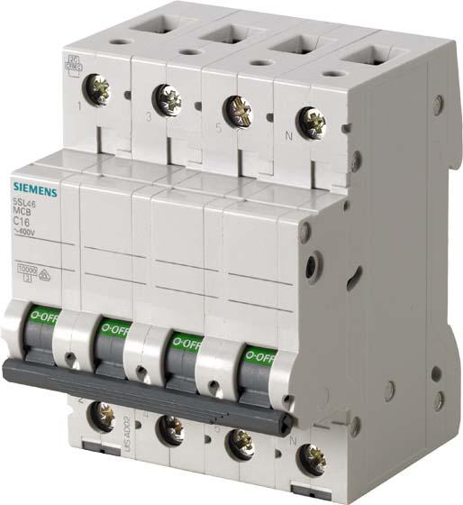 Produktbild Siemens Leitungsschutzschalter UC D 0,5A 3+N 5SL4605-8