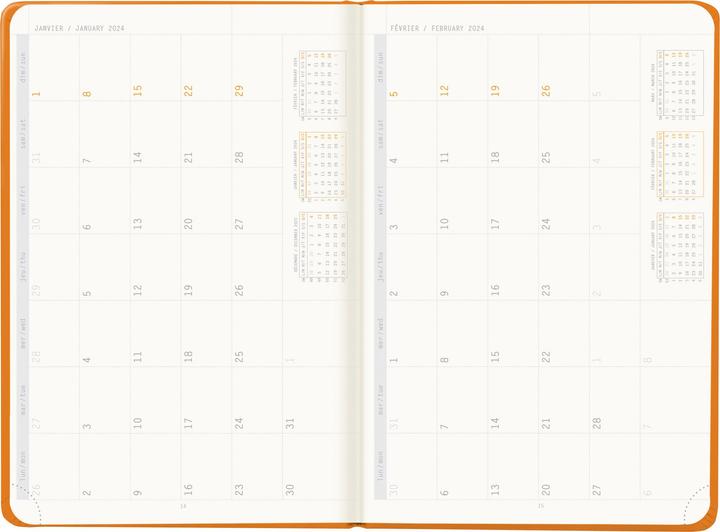 Actual product image Rhodia Webplanner (14.5 x 21.5 cm, English, French)