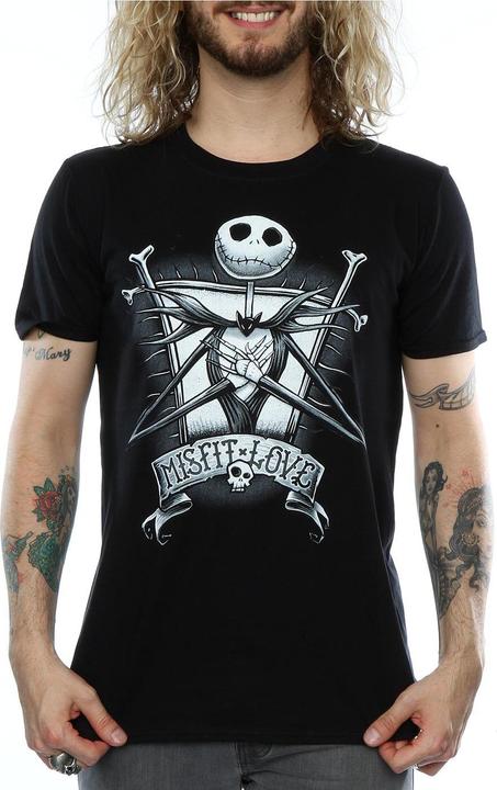 Immagine prodotto Dick Smith Maglietta Misfit Love Jack Skellington Uomo in cotone (M)