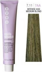 Produktbild Milk_Shake Creative - farba do włosów 100ml, pełna paleta kolorów - 7,11 | 7AA || Średni Intensywny Popielaty (7,11, Średni Intensywny Popielaty, 7AA)