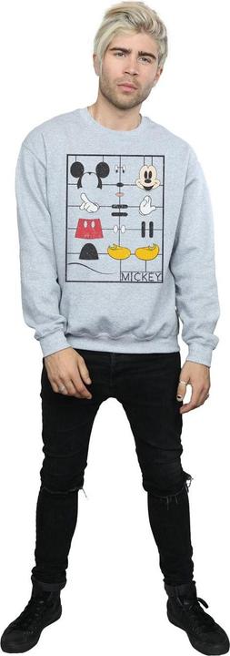 Actual product image Disney Mens Mickey Mouse Construction Kit Sweatshirt (S)