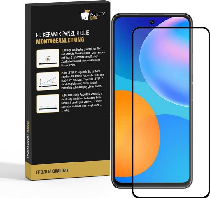 Produktbild Protectorking 3x Ceramic-Glass Full Cover HD Klar (3 Stück, Huawei P Smart (2021))