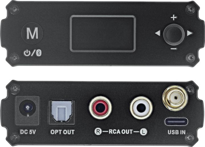 Immagine prodotto InLine Ricevitore HiFi Bluetooth 5.1 e DAC USB, con LCD (Ricevitore)