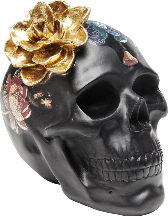 Produktbild Kare Design Deko Objekt Flower Skull 22cm (27 x 23 x 29 cm)